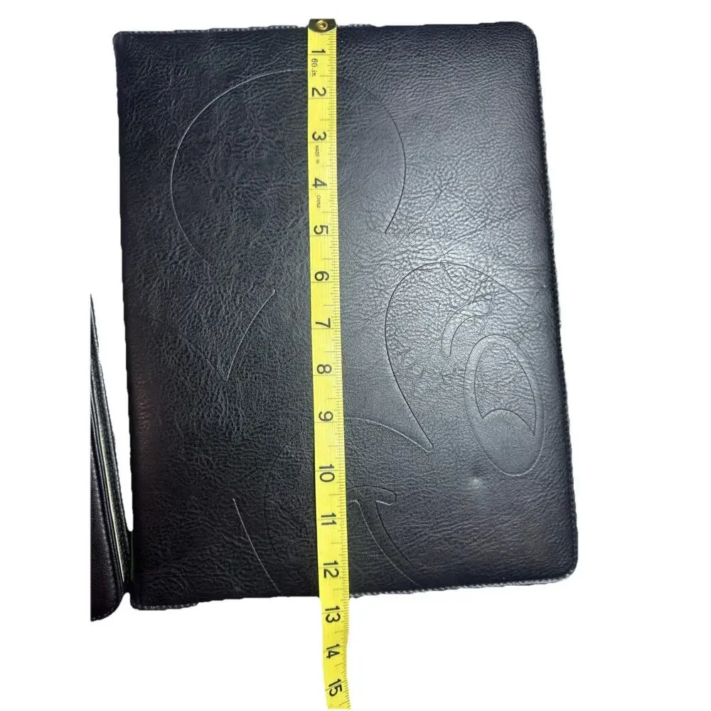 Disney Mickey Mouse Black Leather Portfolio Cover for 5 x 8 small legal pads (2)
